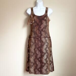 Alexia Admor Y2k 90s Sequin Ombre Drop Waist Dress Women's Size S